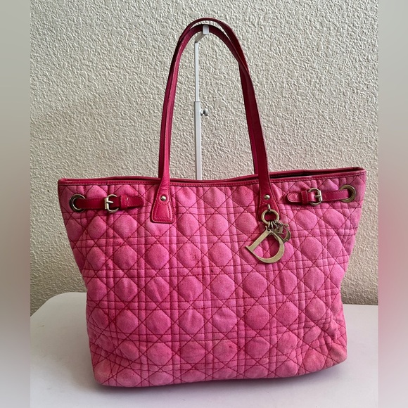 Dior Handbags - Dior quilted vintage panarea tote bag